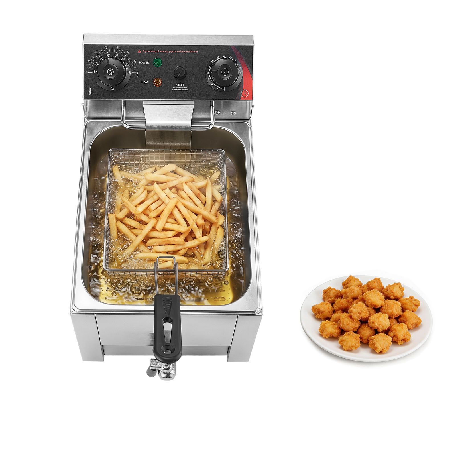 Deep Fryer Commercial - Freidora Eléctrica Comercial, con Filtración de