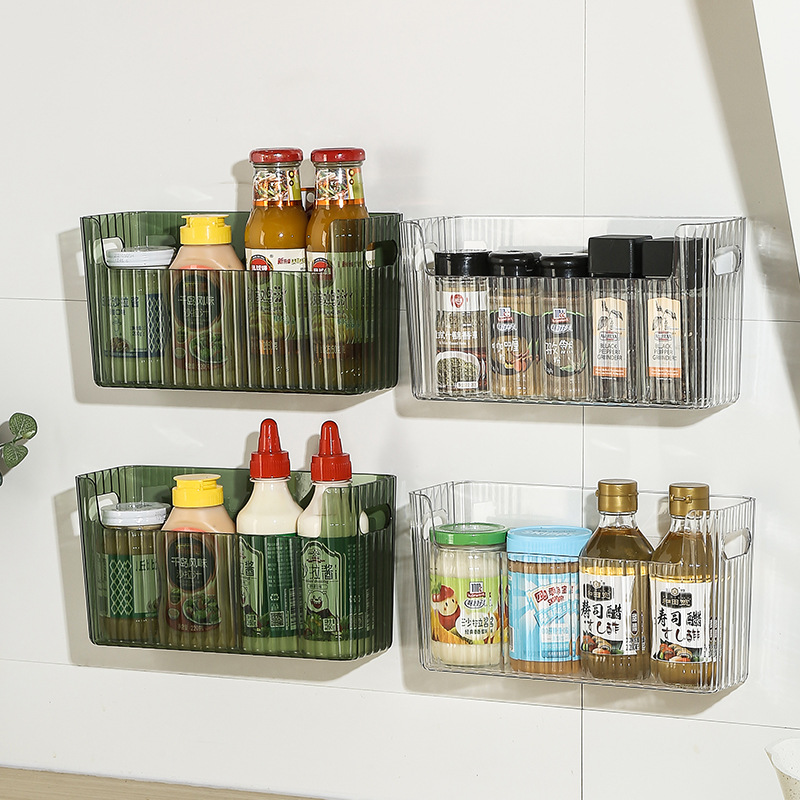 Commercial Kitchen Organiser - Caja de almacenamiento autoadhesiva para refrigerador,