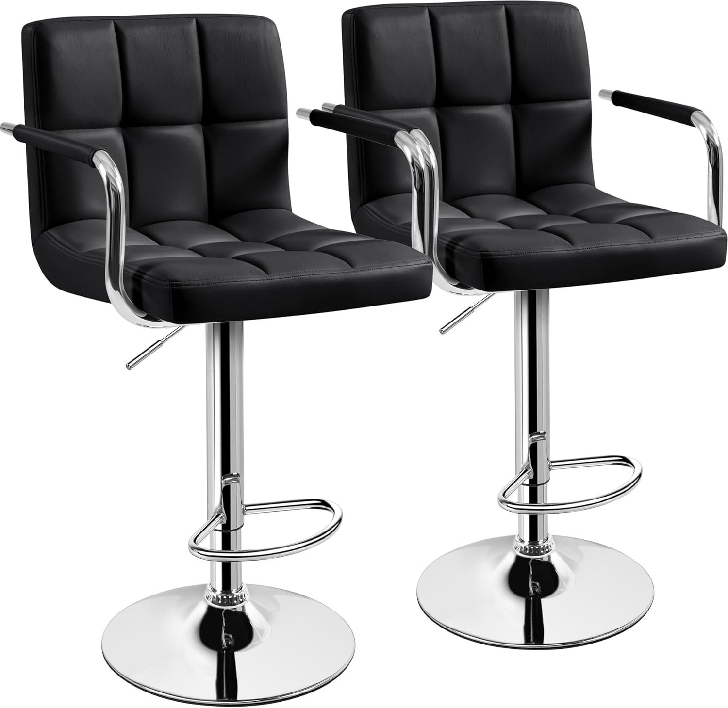Commercial Kitchen Island - Juego de 2 taburetes de bar,
