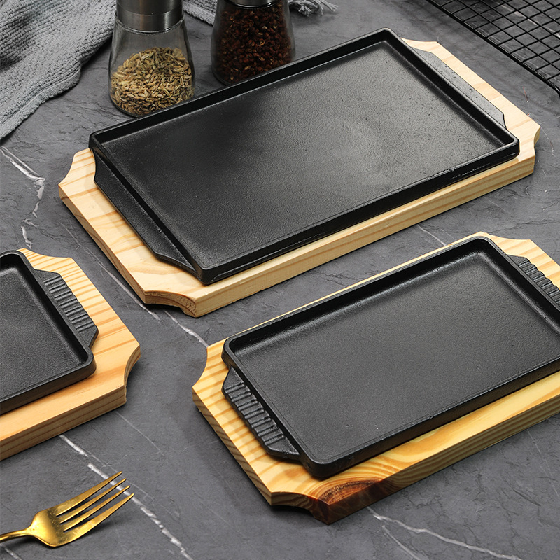 Teppanyaki Grill Table - Plancha Teppanyaki de Hierro Fundido Rectangular
