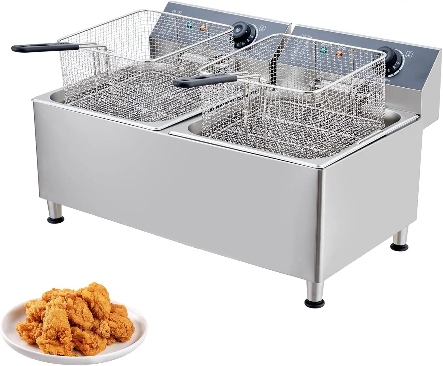 Deep Fryer Commercial - Freidora Eléctrica Comercial de 23.2 Cuartos