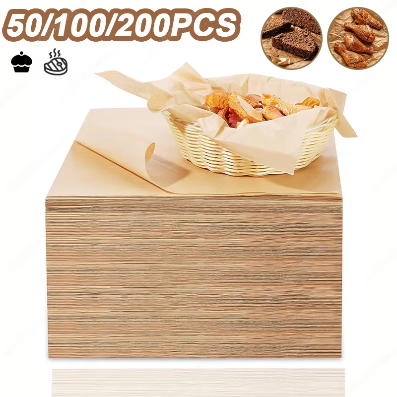 Deep Fryer Commercial - 50/100/200 Uds. Papel para hornear pergamino