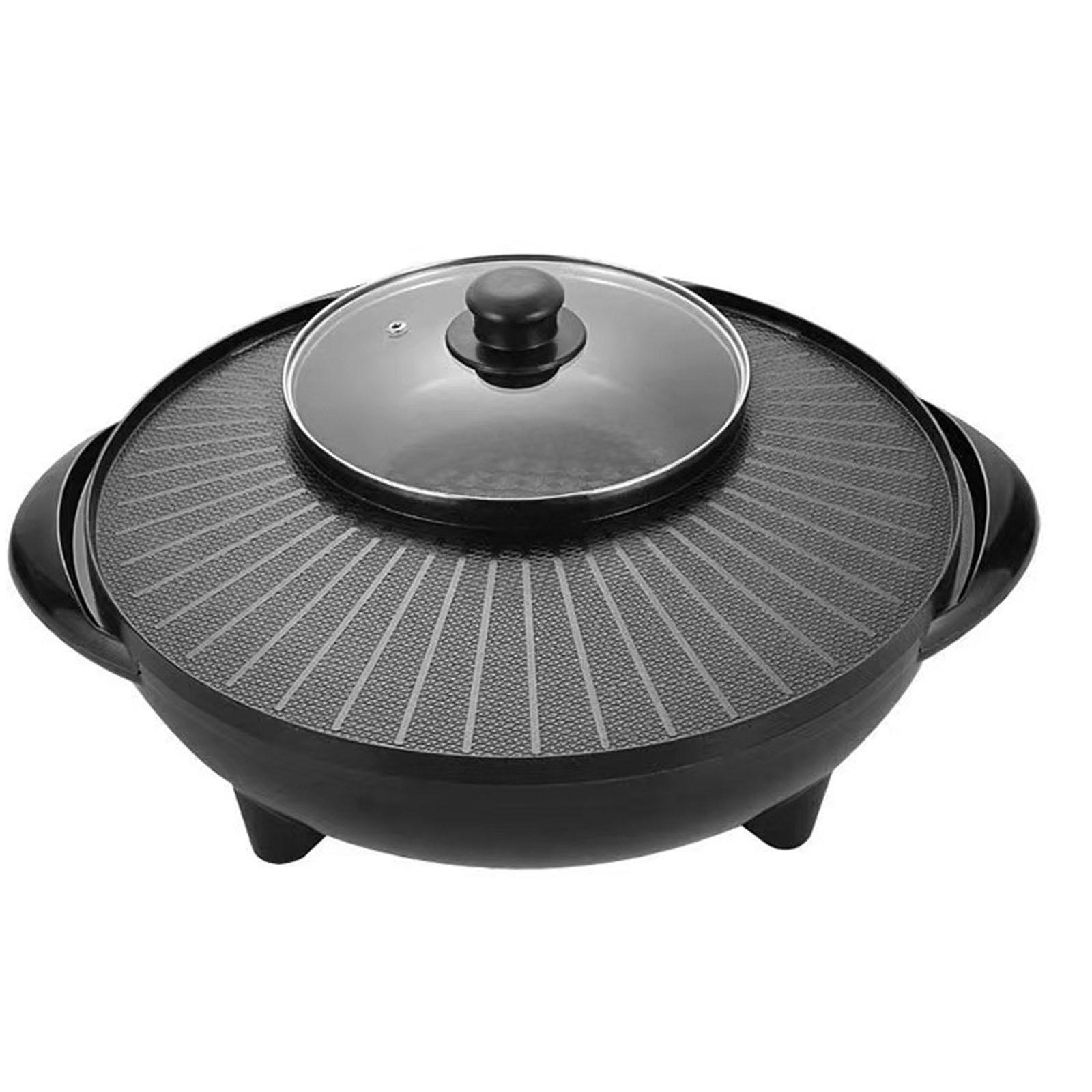 Teppanyaki Grill Table - Parrilla Eléctrica con Olla para Shabu