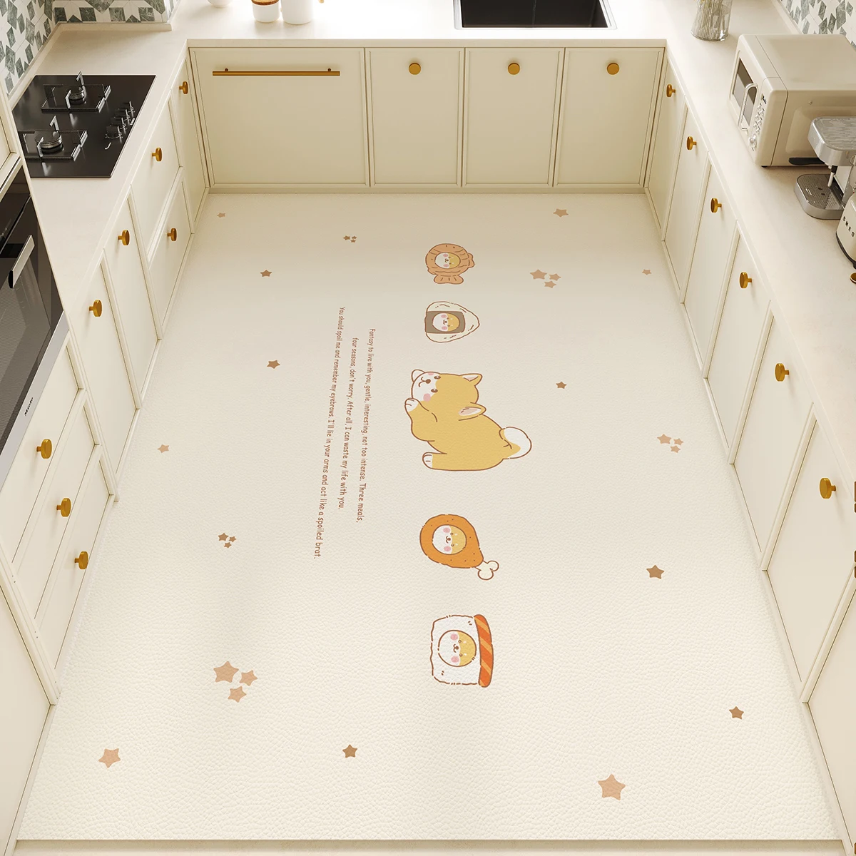Commercial Kitchen Vinyl Flooring - Alfombra de Cocina de PVC, Alfombra