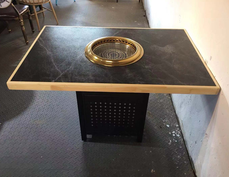 Teppanyaki Grill Table - Mesa comercial japonesa Yakiniku sin humo