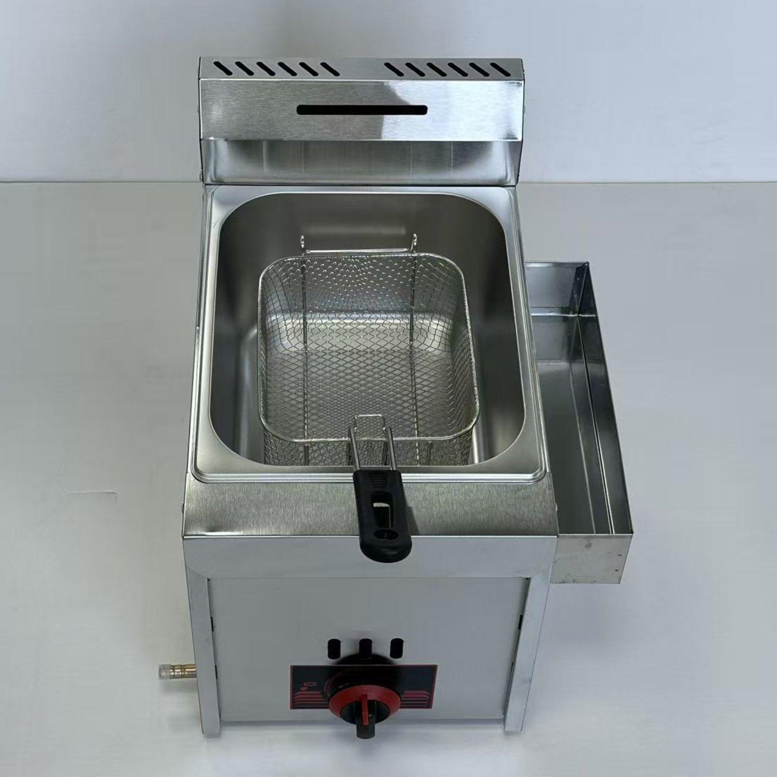 Deep Fryer Commercial - Freidora Comercial a Gas, Robusta, Portátil,