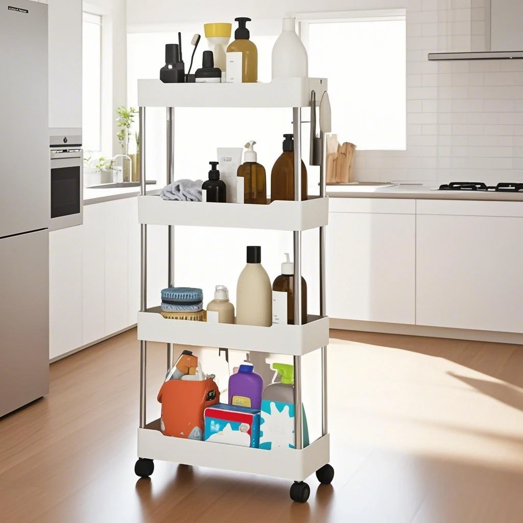 Commercial Kitchen Island - Carrito de almacenamiento 2025, estante para