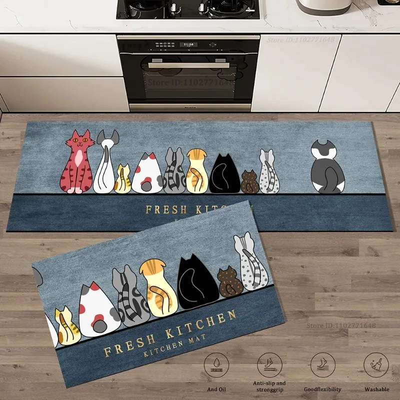 Commercial Kitchen Vinyl Flooring - Alfombra de suelo larga para esquina