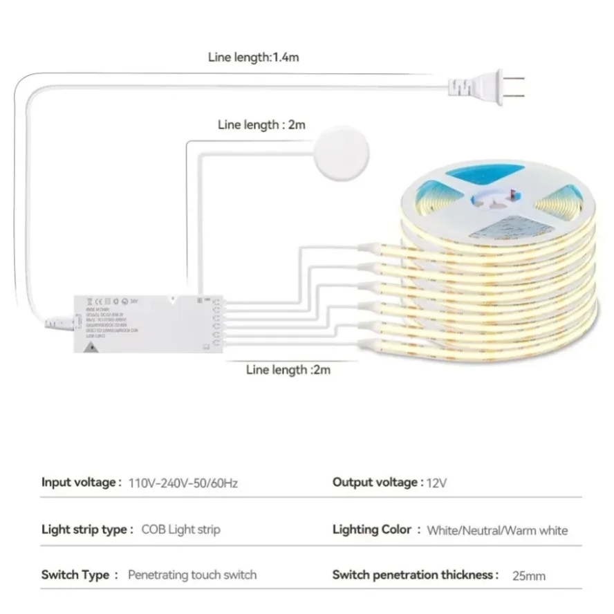 Luz de Gabinete Inteligente co - Commercial Kitchen Cabinet reseña y precio