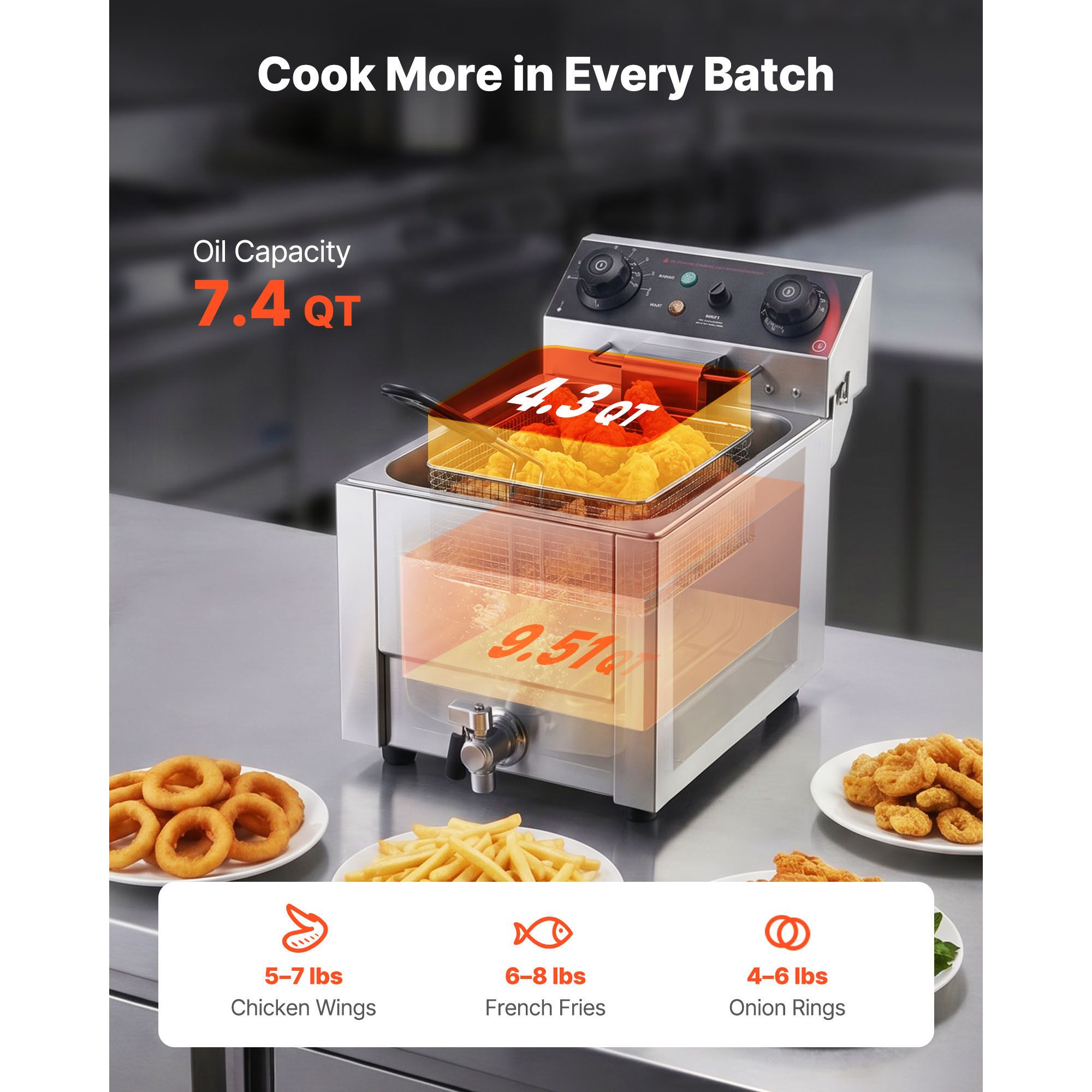 Freidora Eléctrica Comercial,  - Deep Fryer Commercial reseña y precio