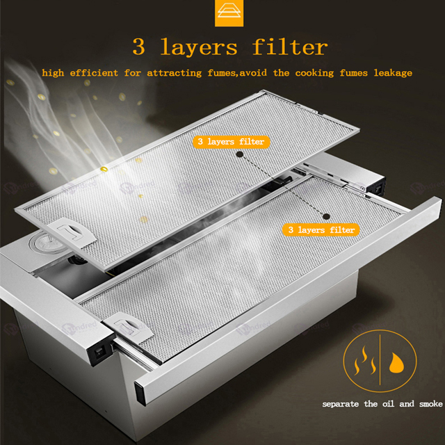 Campana extractora empotrada d - Commercial Kitchen Chimney reseña y precio