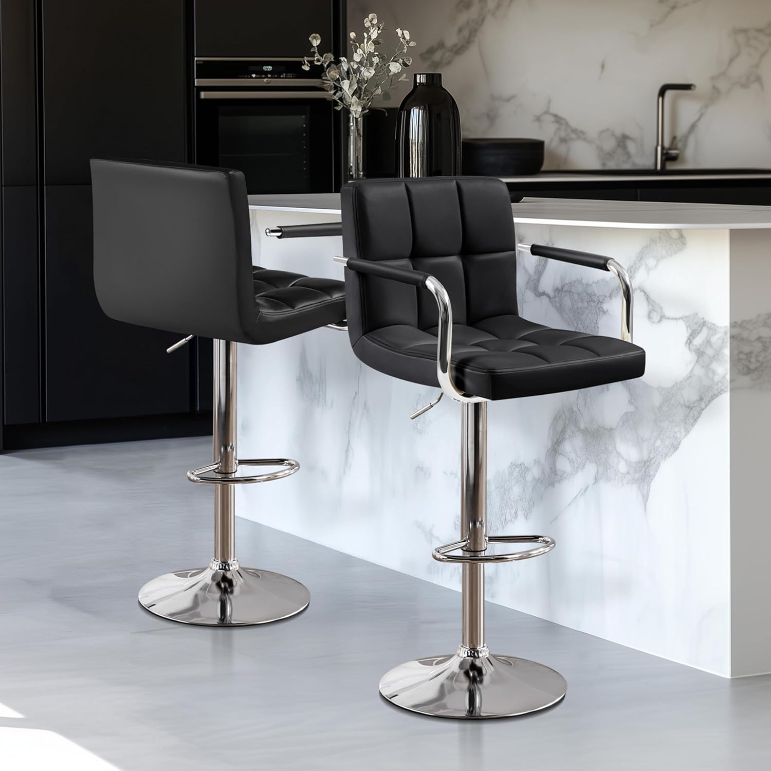 Juego de 2 taburetes de bar, t - Commercial Kitchen Island reseña y precio