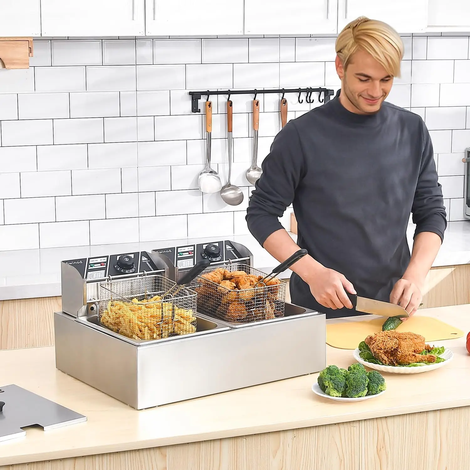 Freidora Eléctrica Comercial c - Deep Fryer Commercial reseña y precio