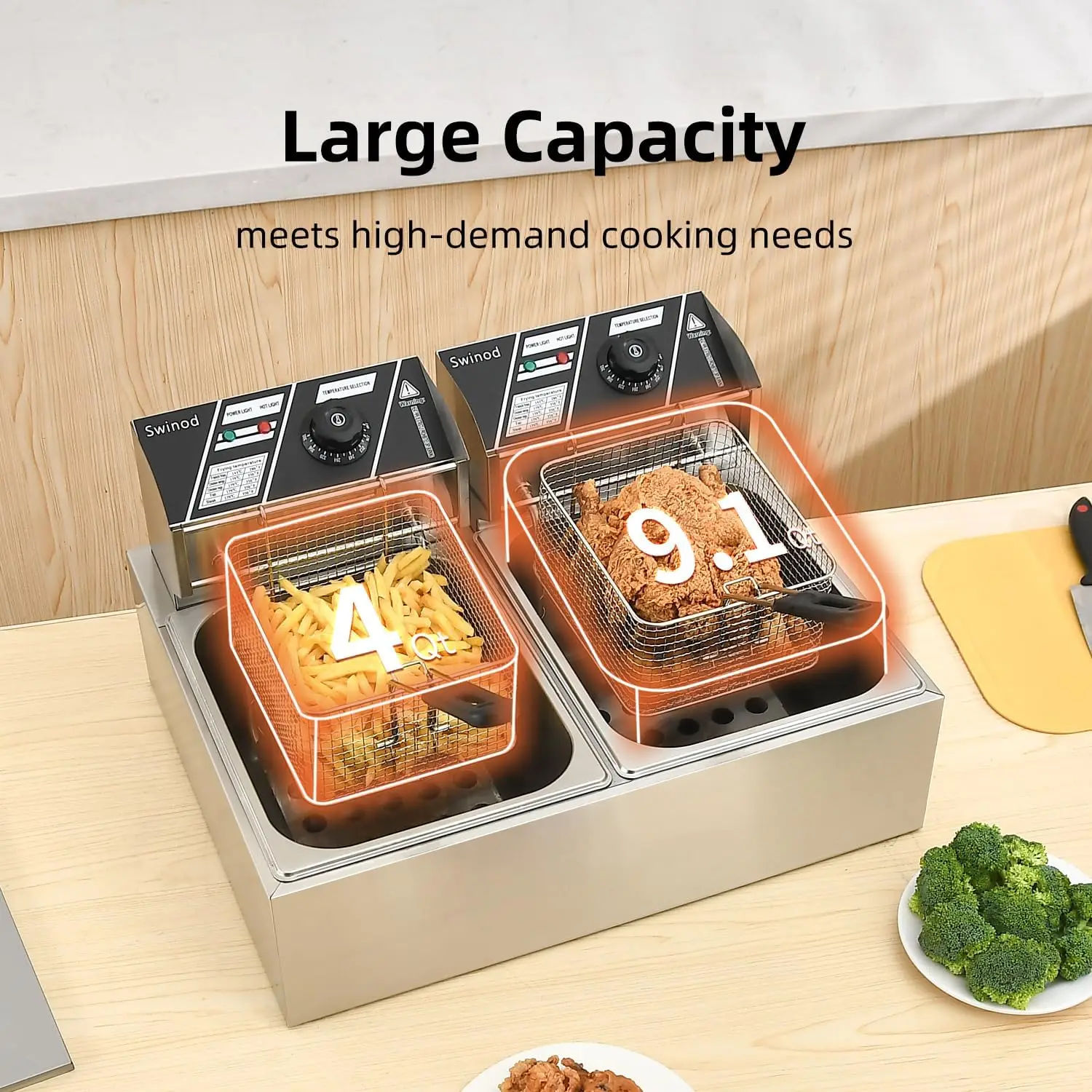 Freidora Eléctrica Comercial c - Deep Fryer Commercial reseña y precio