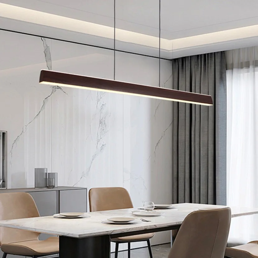Lámpara colgante Led de nogal, - Commercial Kitchen Island reseña y precio