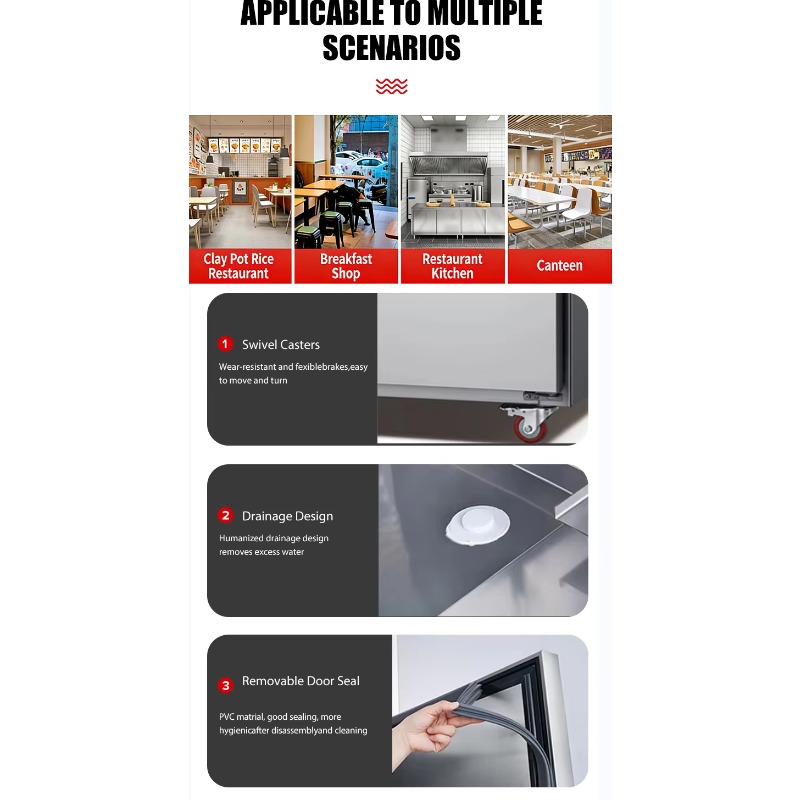 Carrito Calentador de Alimento - Commercial Kitchen Cabinet reseña y precio